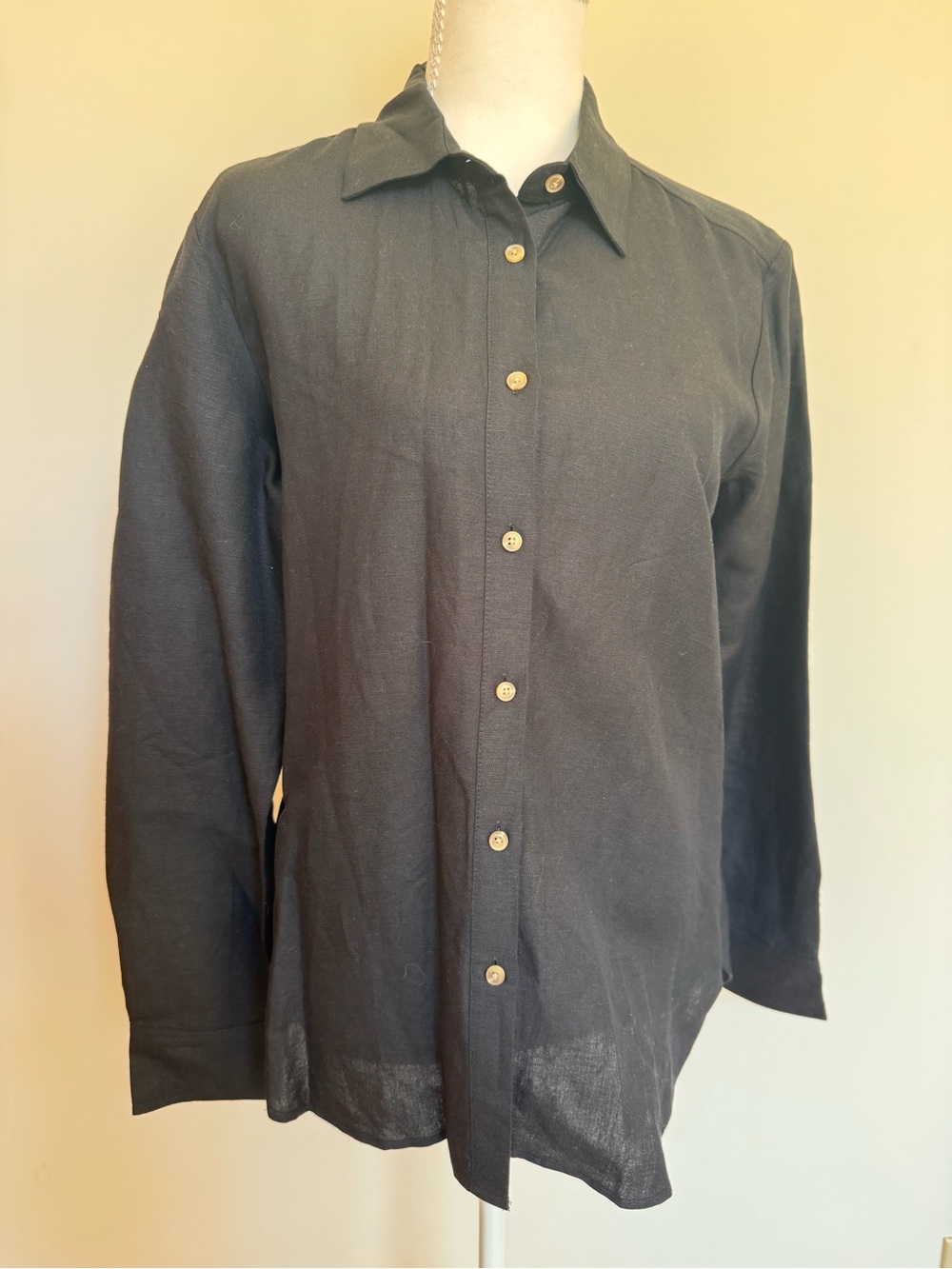 Ann Taylor Linen blend Button-Front Shirt